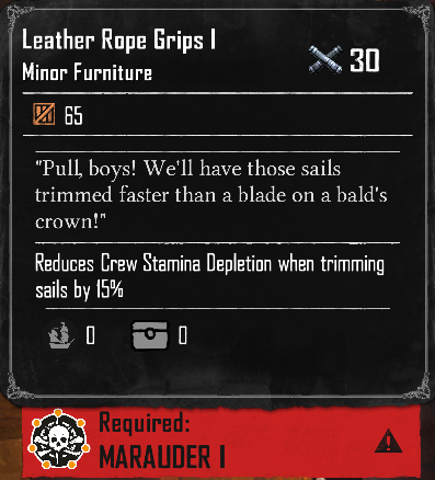 Leather Rope Grips I (Required:Marauder 1)